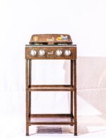 Icona 4-Burner Standing Gas Stove With Leg & Shelves - Image 2