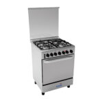 Icona 4 Burner Automatic Ignition Premium Gas Cooker With Grill - Glass Top
