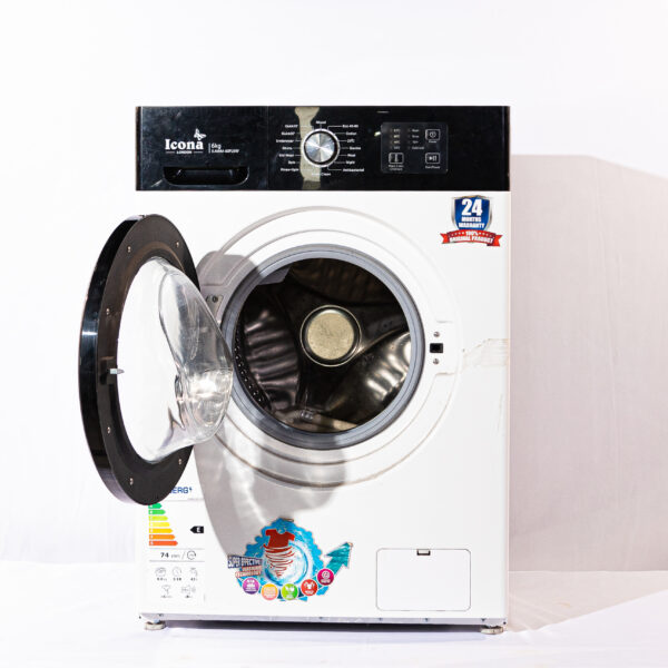 Icona London ILAWM-FL105WXA Inverter Motor 10.5kg Front Load Washing Machine With Led Display – White