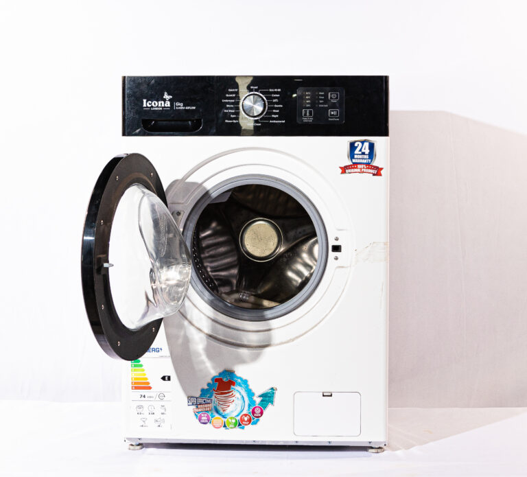 Icona London ILAWM-FL105WXA Inverter Motor 10.5kg Front Load Washing Machine With Led Display – White